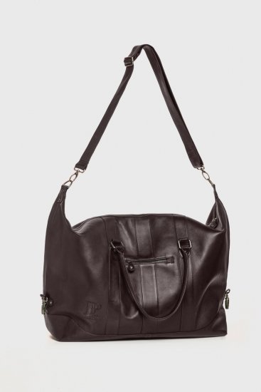 JP1880 810787 Weekendtas van lamsnappaleer Donkerbruin - Tassen - 