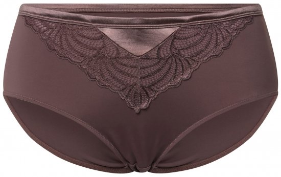 Ulla Popken 811602 Slips met kant Bruin - Slips - 