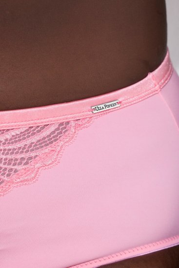 Ulla Popken 811602 Slips met kant Roze - Slips - 