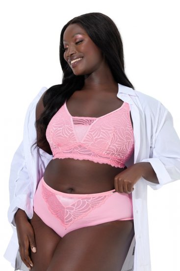 Ulla Popken 811602 Slips met kant Roze - Slips - 
