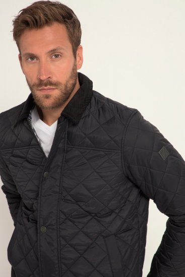 JP1880 Jacket Quilted Black - Jassen - Grote Maten Herenjassen