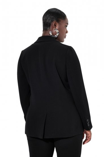 Ulla Popken 811944 Klassieke blazer Zwart - Blazers - Damesblazers in grote maten