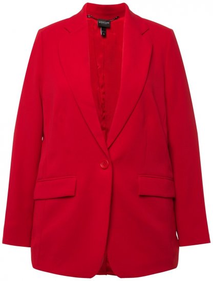 Ulla Popken 811944 Klassieke blazer Rood - Blazers - Damesblazers in grote maten