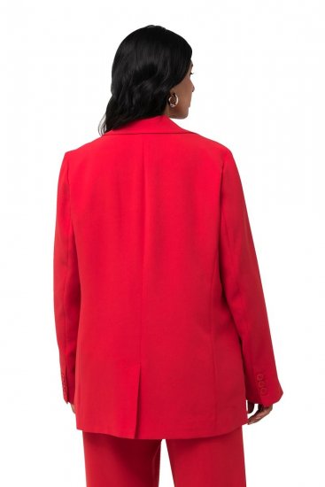 Ulla Popken 811944 Klassieke blazer Rood - Blazers - Damesblazers in grote maten