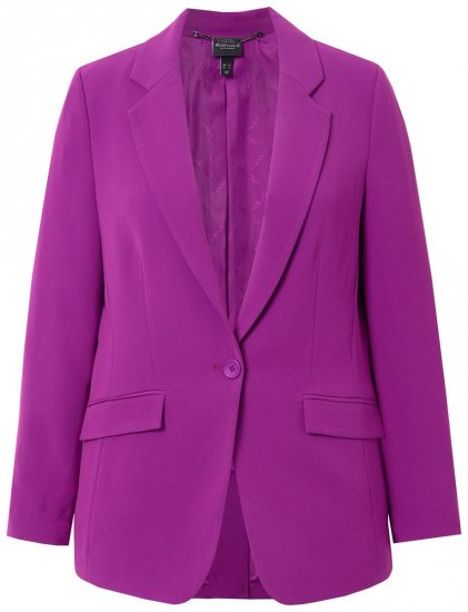Ulla Popken 811944 Klassieke blazer Pruim - Blazers - Damesblazers in grote maten