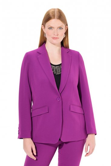 Ulla Popken 811944 Klassieke blazer Pruim - Blazers - Damesblazers in grote maten