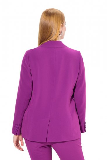 Ulla Popken 811944 Klassieke blazer Pruim - Blazers - Damesblazers in grote maten