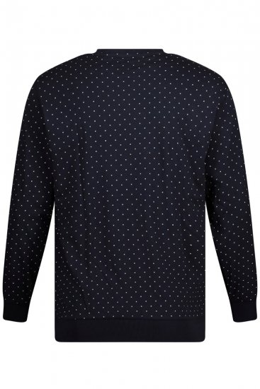 JP1880 Pyjamas Two-piece Long Sleeve and Long Trousers Navy - Ondergoed & zwem - Grote Maten Ondergoed Heren
