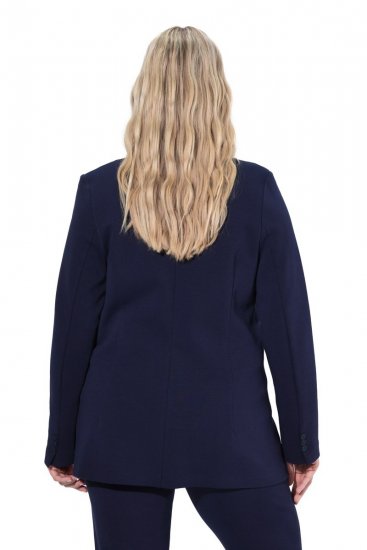 Ulla Popken 812754 Jersey blazer van punto di roma Donkerblauw - Blazers - Damesblazers in grote maten