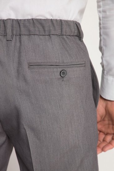 JP1880 Keos Flexnamic Kostuumbroek Staalgrijs - Pakken - Grote Maten Kostuum Heren