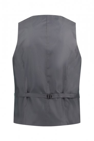 JP1880 Keos Flexnamic Kostuumgilet Staalgrijs - Pakken - Grote Maten Kostuum Heren