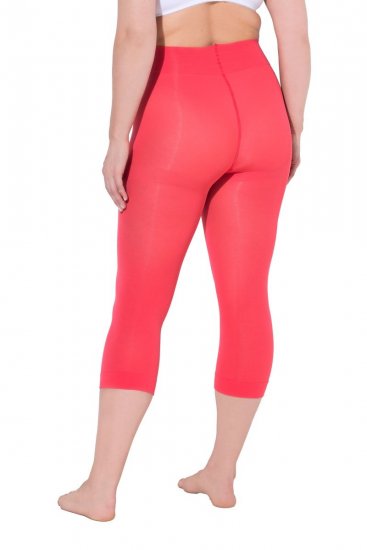 Ulla Popken 815580 3/4 panty legging met dijbescherming 80 den Lichtrood - Panty's & sokken - 