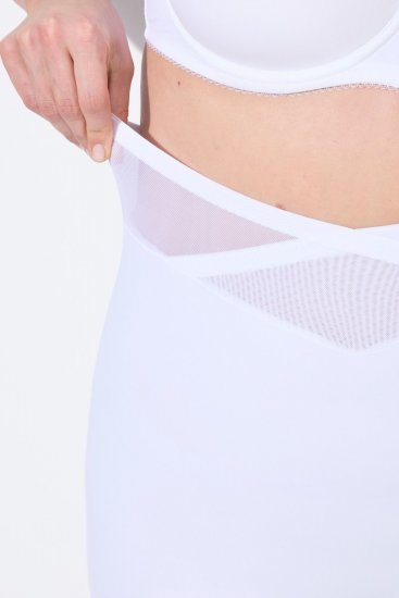 Ulla Popken 816440 Corrigerende short met hoge taille Wit - Shapewear - 
