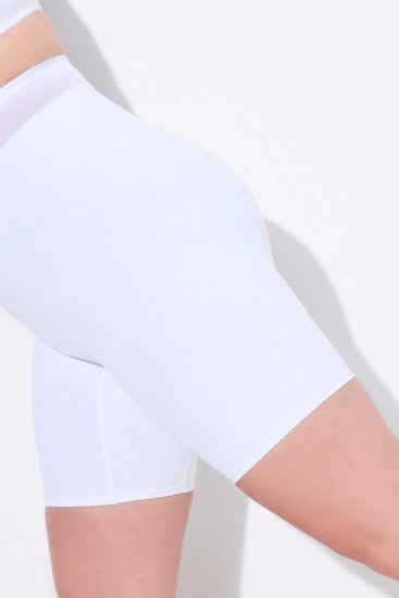 Ulla Popken 816440 Corrigerende short met hoge taille Wit - Shapewear - 