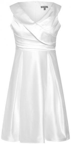 Ulla Popken 817135 Avondjurk Gebroken wit - Avondjurken - Grote maten avondkleding