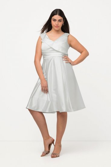 Ulla Popken 817135 Avondjurk Gebroken wit - Avondjurken - Grote maten avondkleding