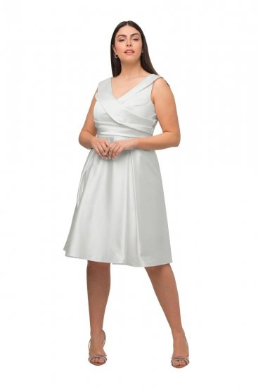 Ulla Popken 817135 Avondjurk Gebroken wit - Avondjurken - Grote maten avondkleding