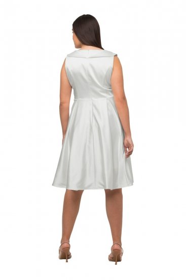 Ulla Popken 817135 Avondjurk Gebroken wit - Avondjurken - Grote maten avondkleding