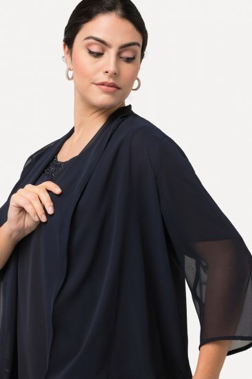 Ulla Popken 817211 Jasje Donkerblauw - Jassen - Grote maten jassen voor dames