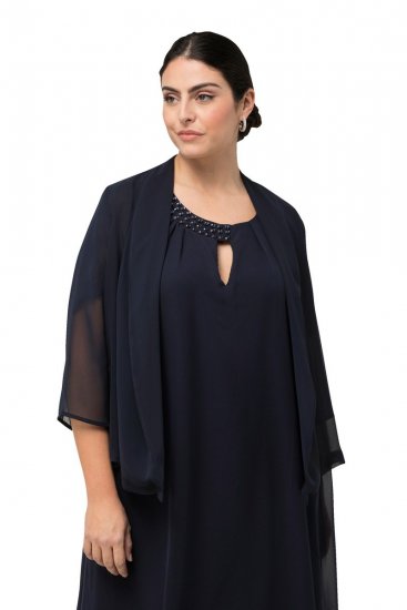 Ulla Popken 817211 Jasje Donkerblauw - Jassen - Grote maten jassen voor dames