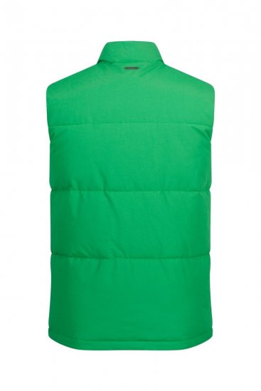 JP1880 818980 Bodywarmer gewatteerd van katoenmix Lichtgroen - Jassen - Grote Maten Herenjassen