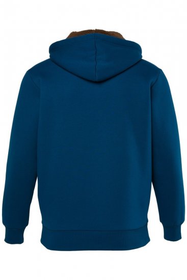 JP1880 820464 Hoodie jack met teddyvoering Inktblauw TALL - TALL sweatshirts - TALL sweatshirts voor lange mannen