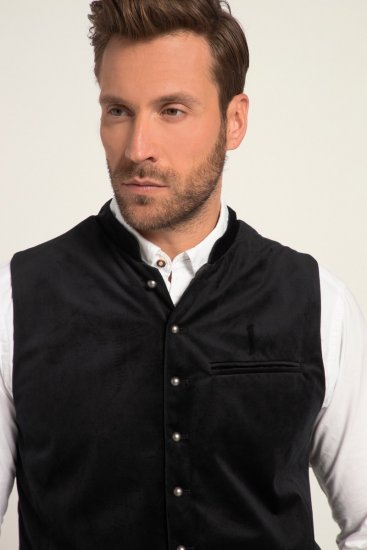 JP1880 Velvet Vest Traditional Black - Feestkleding - Feestkleding – Vier in stijl en comfort