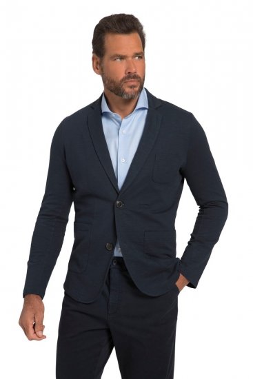 JP1880 820825 Sweat colbert Donkerblauw - Pakken - Grote Maten Kostuum Heren