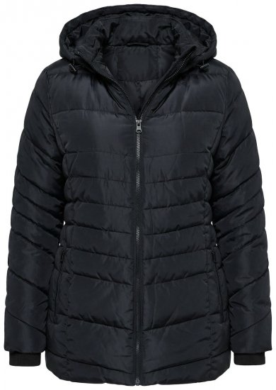 Ulla Popken 820889 Gewatteerde jas Zwart - Jassen - Grote maten dames jassen