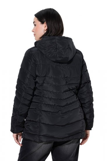 Ulla Popken 820889 Gewatteerde jas Zwart - Jassen - Grote maten dames jassen