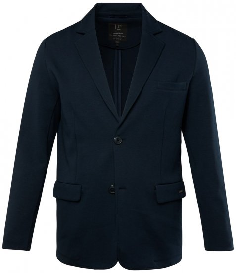 JP1880 New York Flexnamic Jersey colbert met klepzakken Donkerblauw - Pakken - Grote Maten Kostuum Heren
