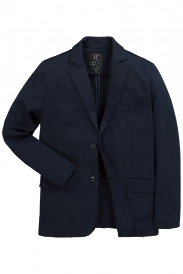 JP1880 New York Flexnamic Jersey colbert met klepzakken Donkerblauw - Pakken - Grote Maten Kostuum Heren