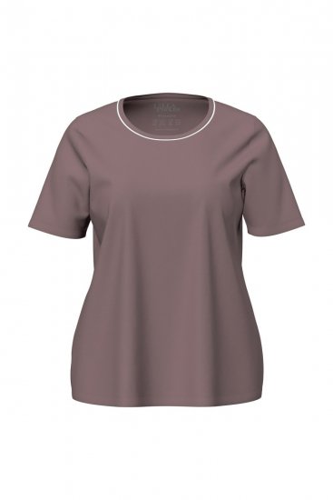Ulla Popken 821244 Pyjama met stippen Bruin - Pyjama's en Loungewear - 