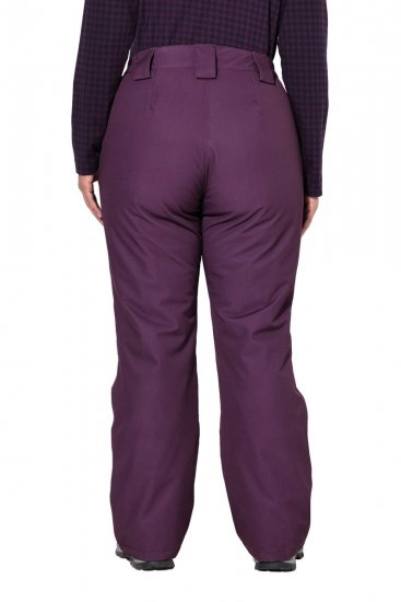 Ulla Popken 822018 Waterdichte functionele broek met fleecevoering Pruim - Regenkleding - 