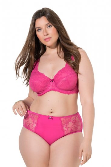 Ulla Popken 822864 Slips met kant Roze - Slips - 