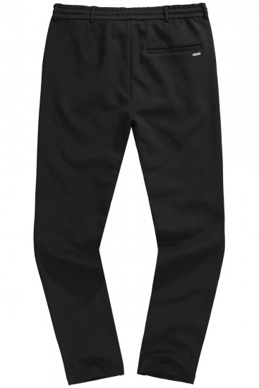 JP1880 New York Flexnamic Jersey broek met elastische tailleband Zwart - Pakken - Grote Maten Kostuum Heren