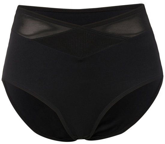 Ulla Popken 825676 Corrigerende slip met hoge taille Zwart - Shapewear - 