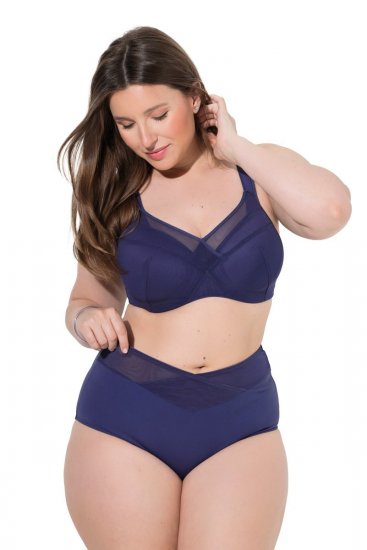 Ulla Popken 825676 Corrigerende slip met hoge taille Koningsblauw - Shapewear - 