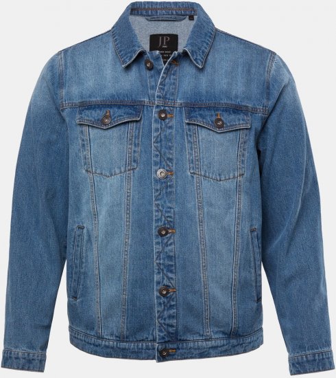JP1880 826234 Spijkerjas met borstzakken Denimblauw - Jassen - Grote Maten Herenjassen