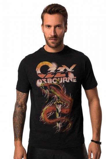 JP1880 Ozzy Osbourne Graphic Band T-Shirt Black - T-shirts - Grote Maten T-shirts Heren