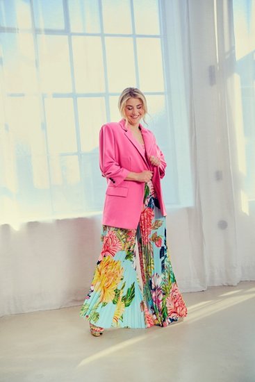 Ulla Popken 826487 Oversized blazer Roze - Blazers - Damesblazers in grote maten