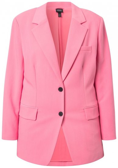 Ulla Popken 826487 Oversized blazer Roze - Blazers - Damesblazers in grote maten