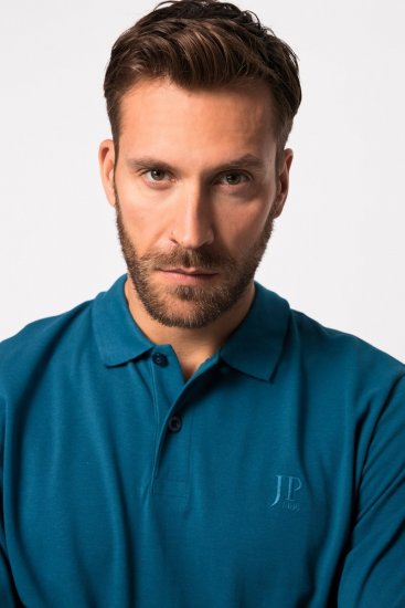 JP1880 Polo Shirt Long Sleeve Blue - Polo shirts - Grote Maten Poloshirts Heren