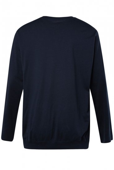JP1880 827128 T-shirt met lange mouwen en buikpasvorm Donkerblauw - T-shirts - Grote Maten T-shirts Heren
