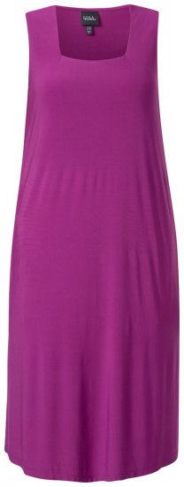 Ulla Popken 827908 Mouwloze jersey jurk Lila - Jersey jurken - 