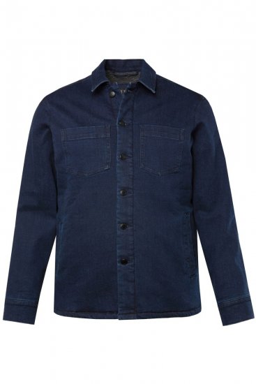 JP1880 829251 Spijkerjas met teddyvoering Donkerblauw - Jassen - Grote Maten Herenjassen
