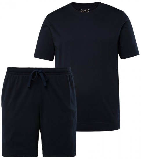 JP1880 829513 Pyjama kort model bellyfit Donkerblauw TALL - TALL ondergoed & zwem - Ondergoed & Badkleding voor Lange Mannen