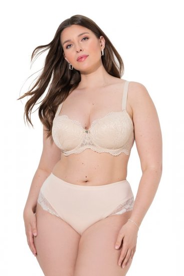 Ulla Popken 830094 Slips met kant 2-pack Beige - Slips - 