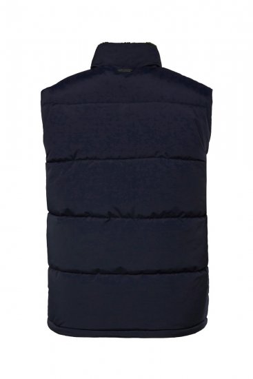 JP1880 831193 Bodywarmer met teddyvoering Donkerblauw - Jassen - Grote Maten Herenjassen