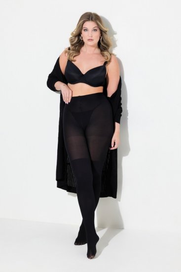 Ulla Popken 831196 Overknee kousen 80 den Zwart - Panty's & sokken - 